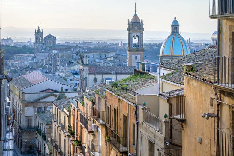 Vista su Caltagirone dalla Scalinata di Santa Maria del Monte