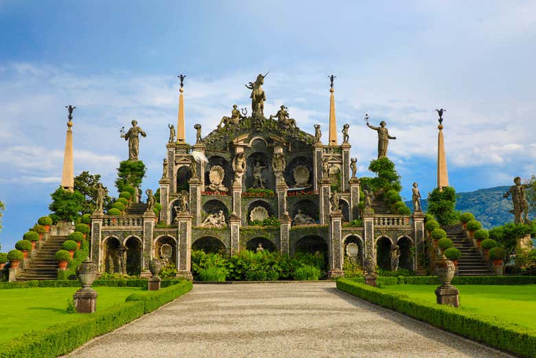 Os emblemáticos jardins da ilha Bella