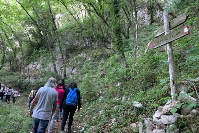 Durante il percorso di trekking