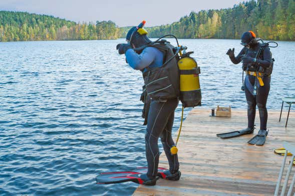 Diving in Lake Como