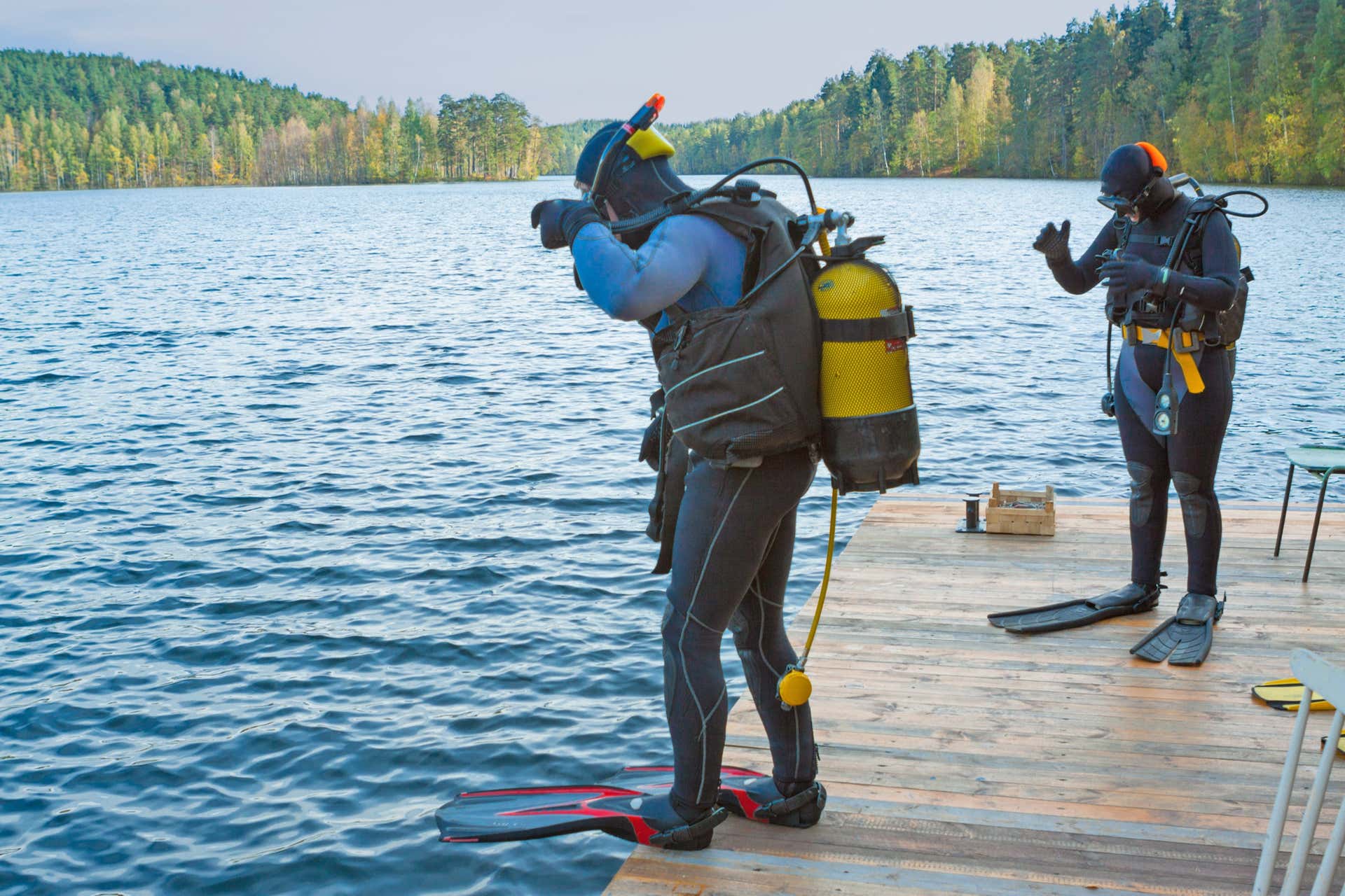 Buceo en el lago Como