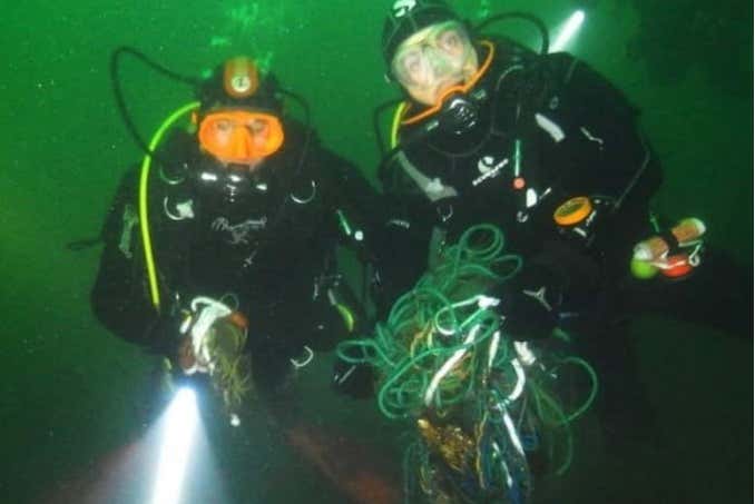 Diving in Lake Como