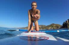 Lezione di paddle surf a Castel di Tusa