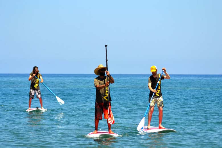 Atendiendo a las explicaciones del instructor