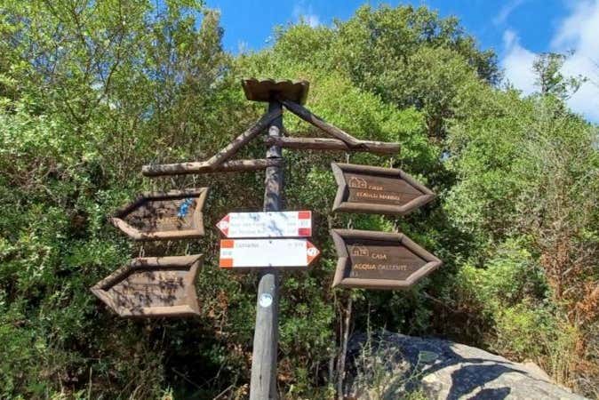 Panneaux dans le parc des Sette Fratelli