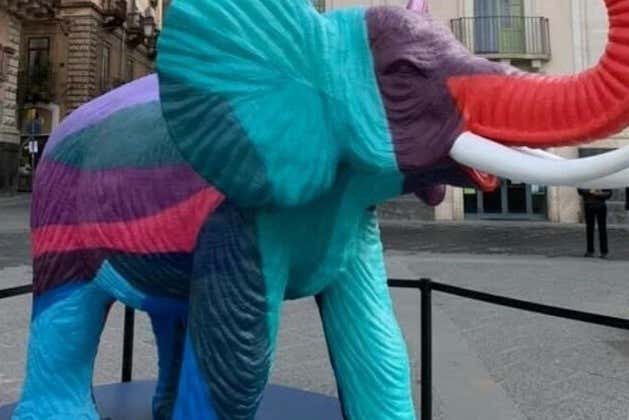 Éléphant multicolore