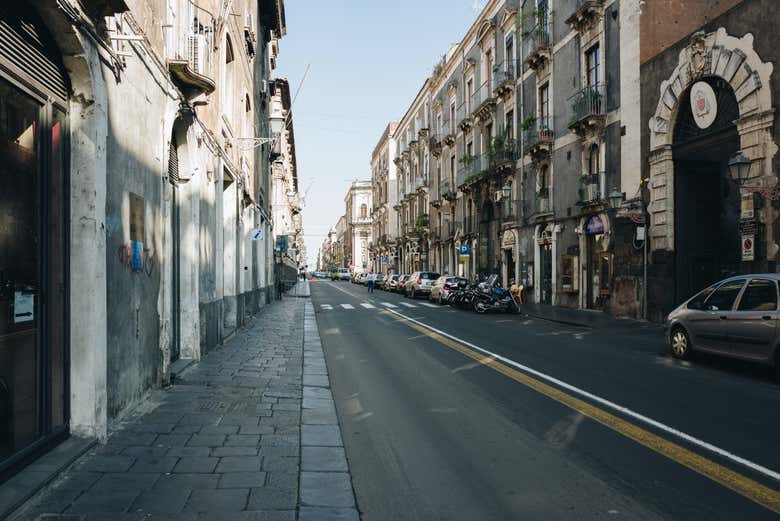 Strade del centro di Catania