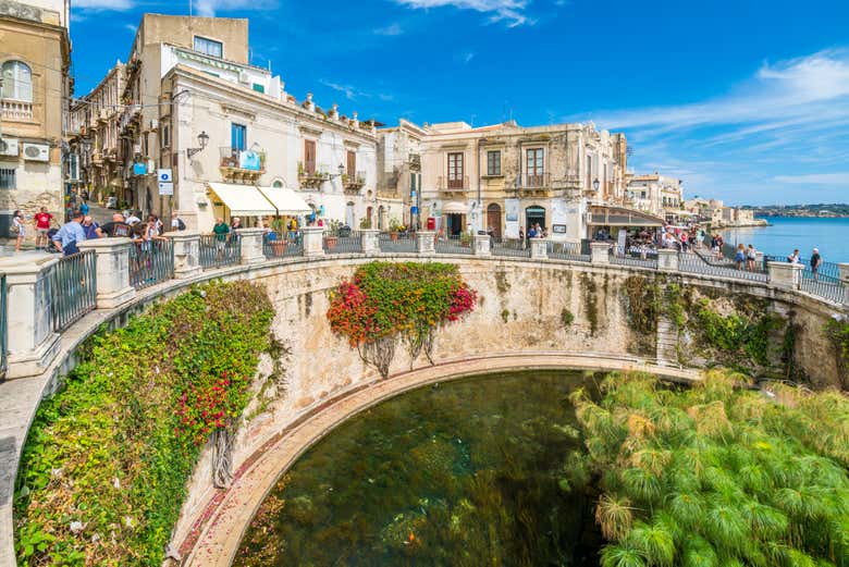 Fontaine Aréthuse à Ortigia