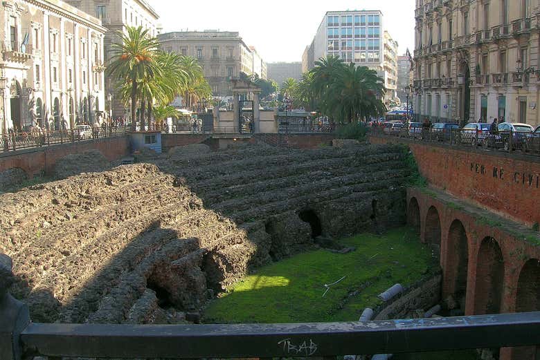 Vestiges de l'Amphithéatre de Catane