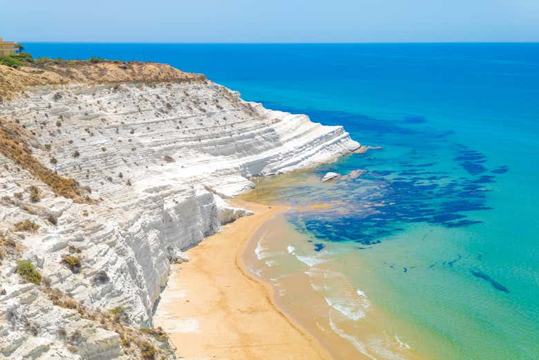 Vista de cuento de hadas de la Scala dei Turchi