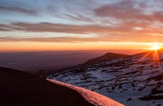 Tour dell'Etna in fuoristrada al tramonto