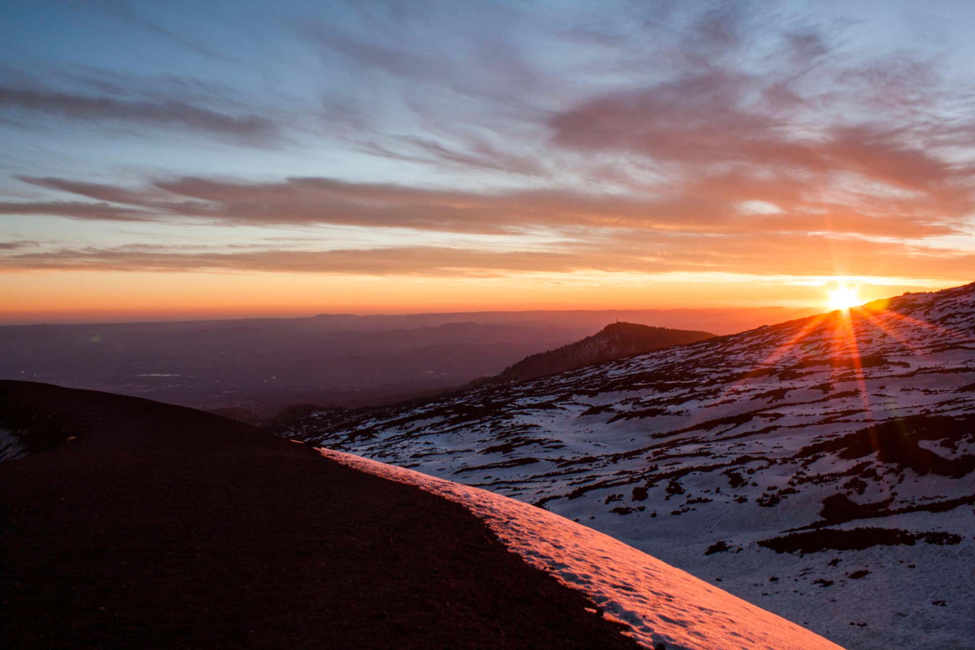 Tour dell'Etna in fuoristrada al tramonto