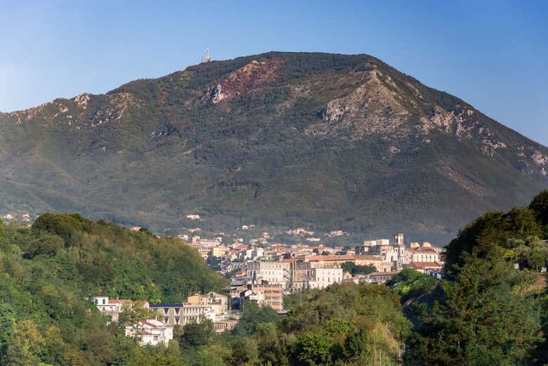 Panoramic view of Cava de' Tirreni