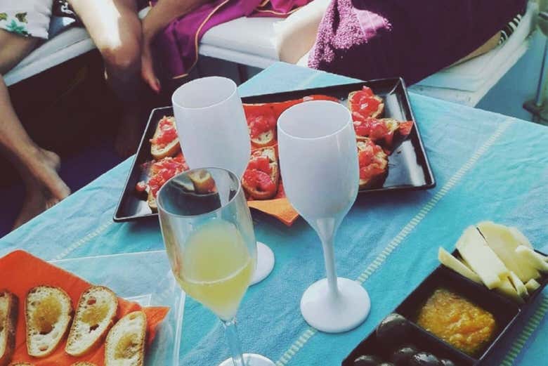 Apéritif pendant la traversée