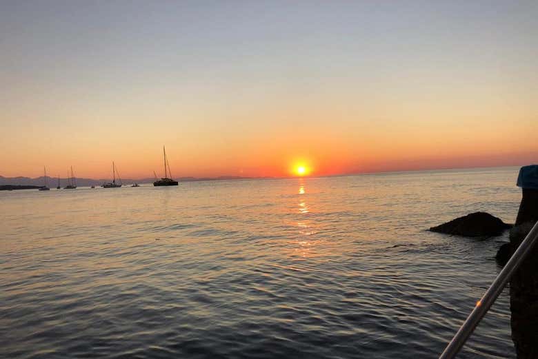 Coucher de soleil à Cefalù