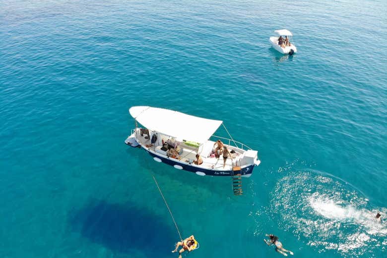 Arrêt baignade et snorkeling