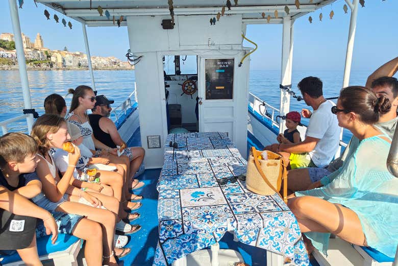 Durante la travesía en barco 