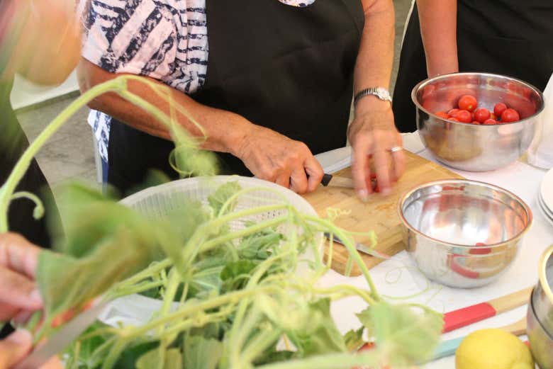 Preparando gli ingredienti