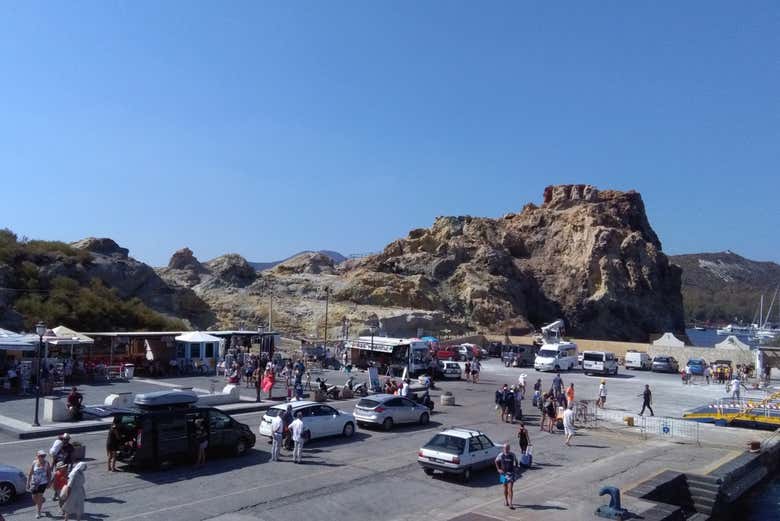 Disembarking in Lipari