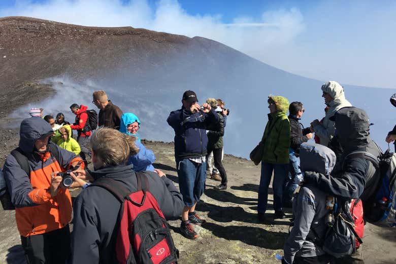 Visitando o vulcão Etna