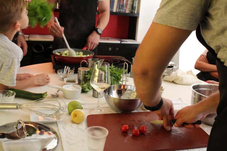 Preparando piatti deliziosi