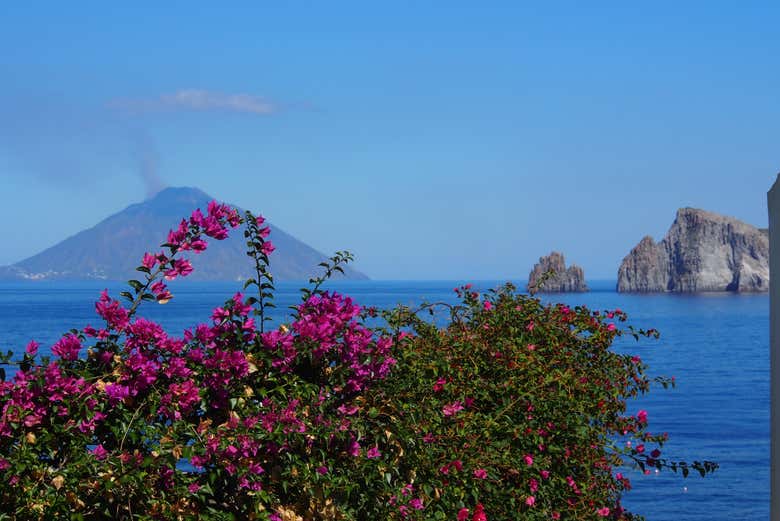 Vue sur Stromboli