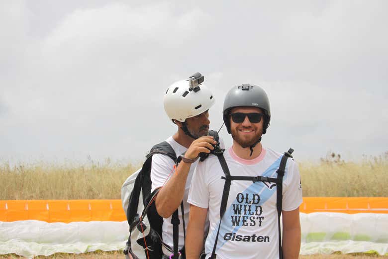 Tout est prêt pour le parapente