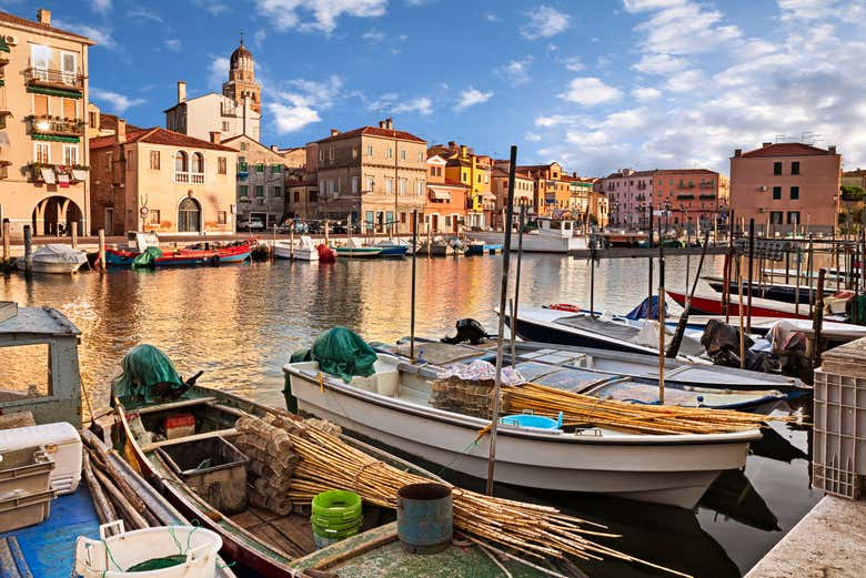 Admire traditional boats in Chioggia