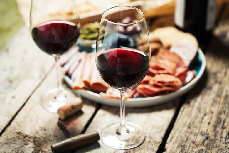 Enjoying the Lazio region wine