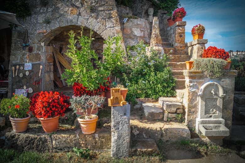 Desfrutando do tour por Civita di Bagnoregio