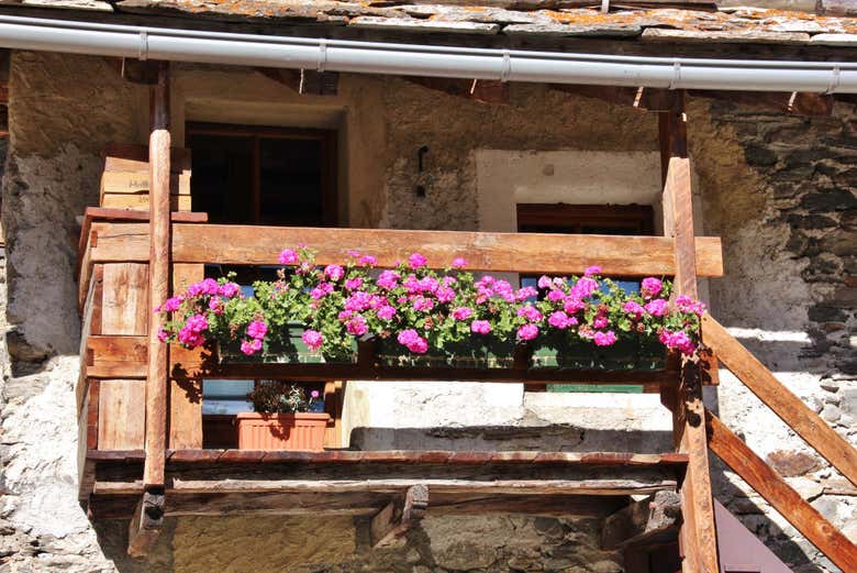 Contemplez une maison alpine typique