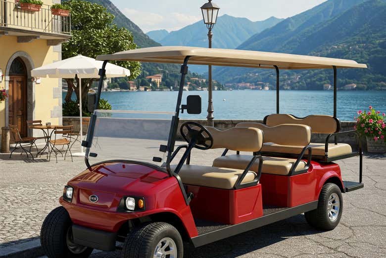 La voiturette de golf dans laquelle vous ferez le tour de Côme
