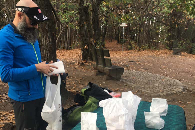 Sosta per uno spuntino al Parco Spina Verde