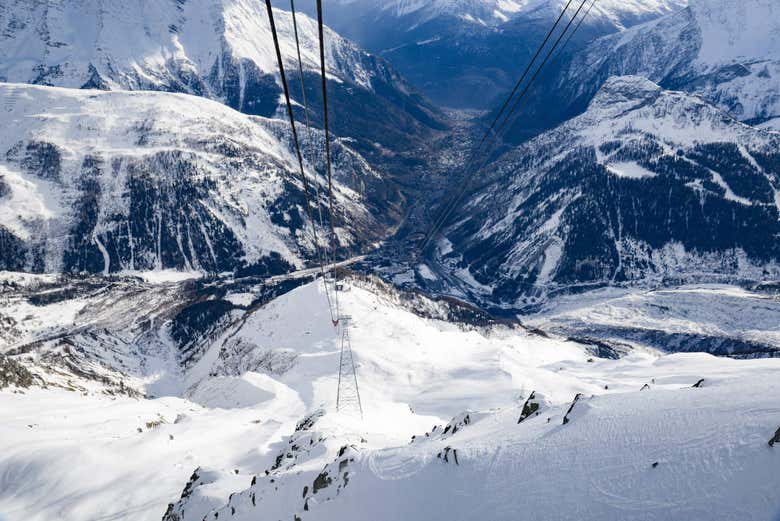 Admire the impressive Alps