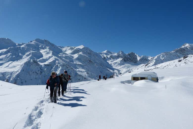 Les sommets enneigés des vallées occitanes
