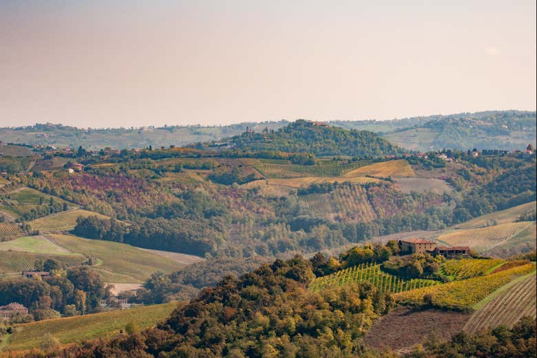 Paysage de la vallée de la province de Coni