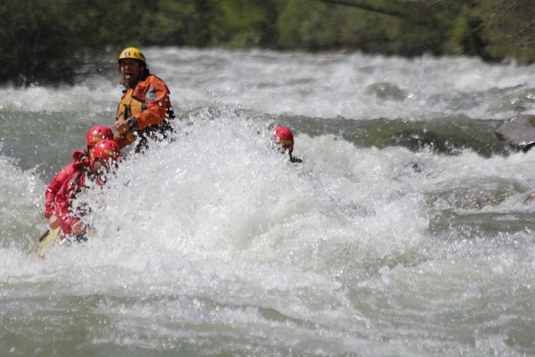 Rafting en el río Noce