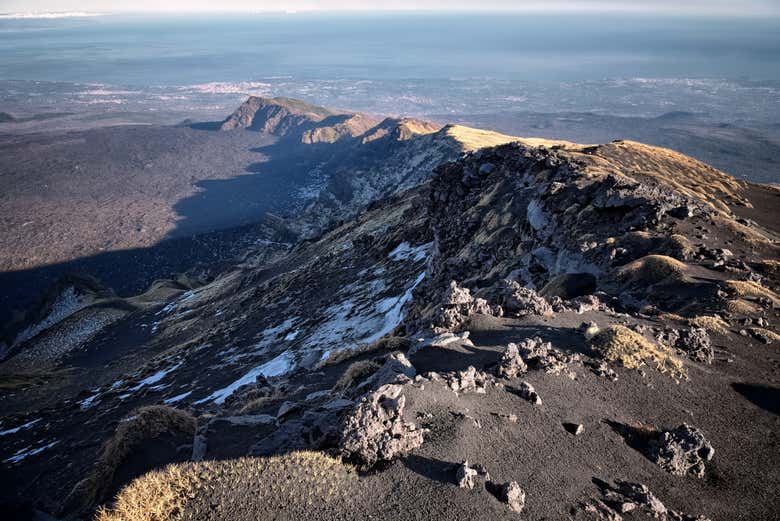 Paesaggi lunari del parco dell'Etna