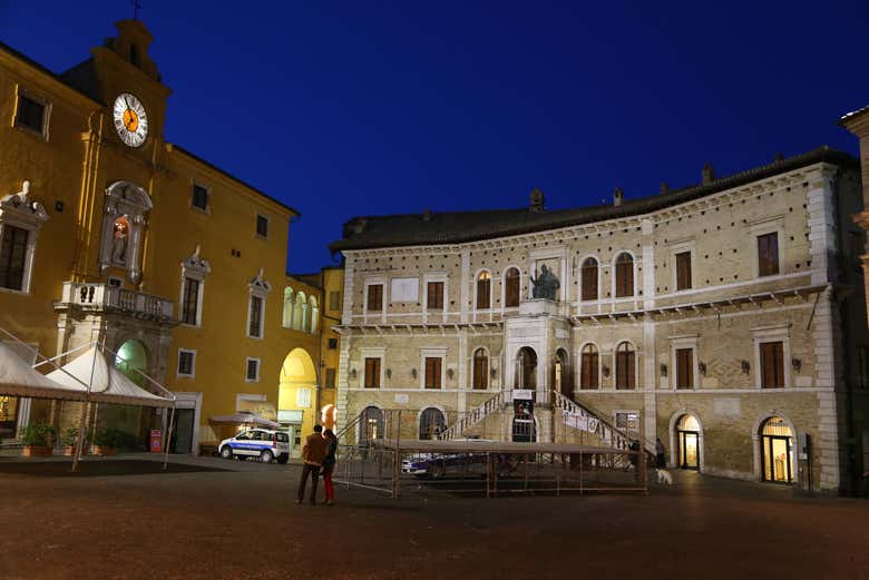 Scorcio serale di Fermo