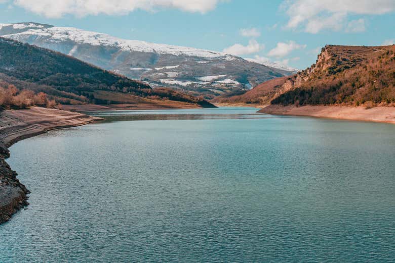 Vista sul Lago di Fiastra