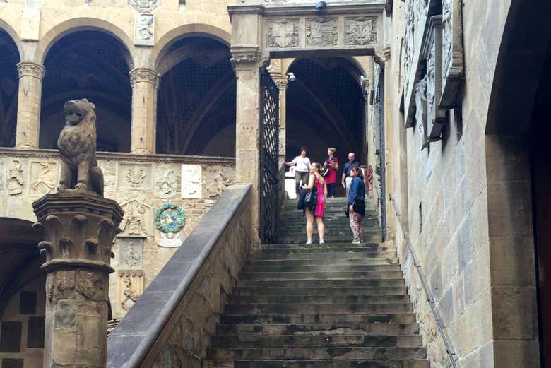 Escaleras en el Museo Bargello