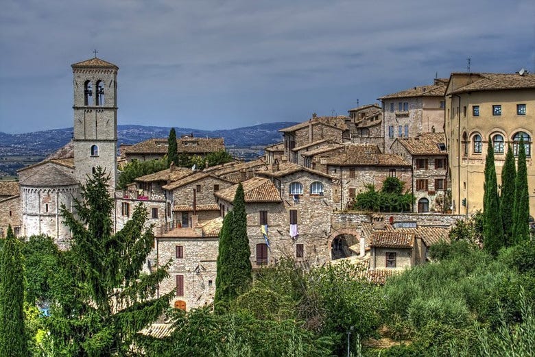 Vista panoramica d'Assisi