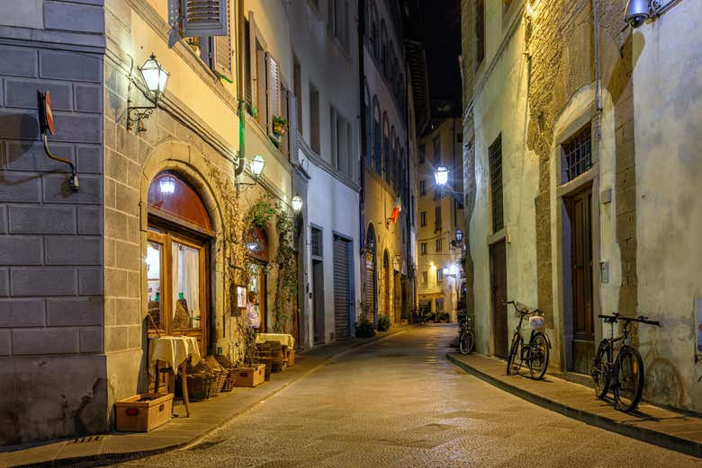 Balade dans Florence à la tombée de la nuit