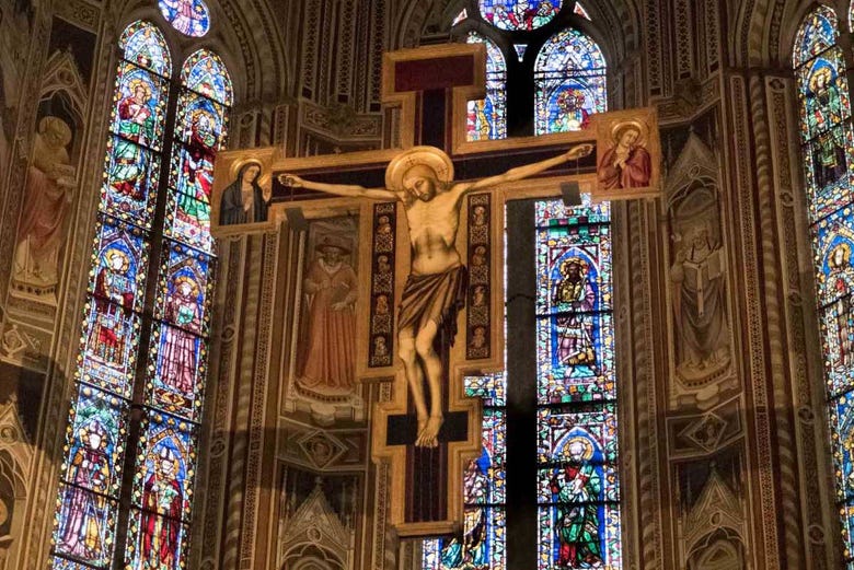 Crucifijo de Donatello en Santa Croce