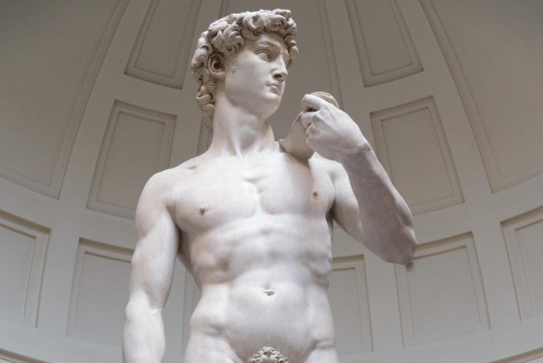 David di Michelangelo nella Galleria dell'Accademia