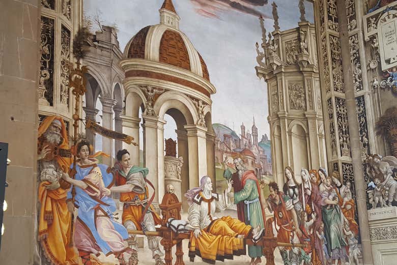 Fresques à l'intérieur de Santa Maria Novella