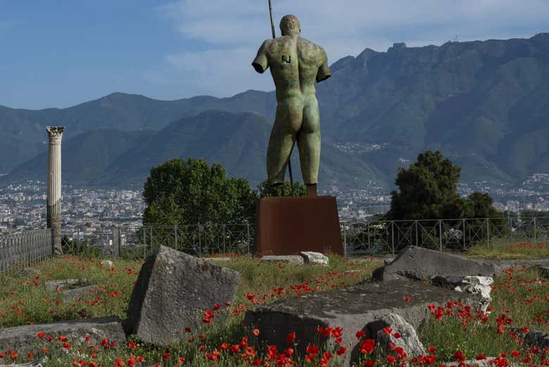Estatua en Pompeya