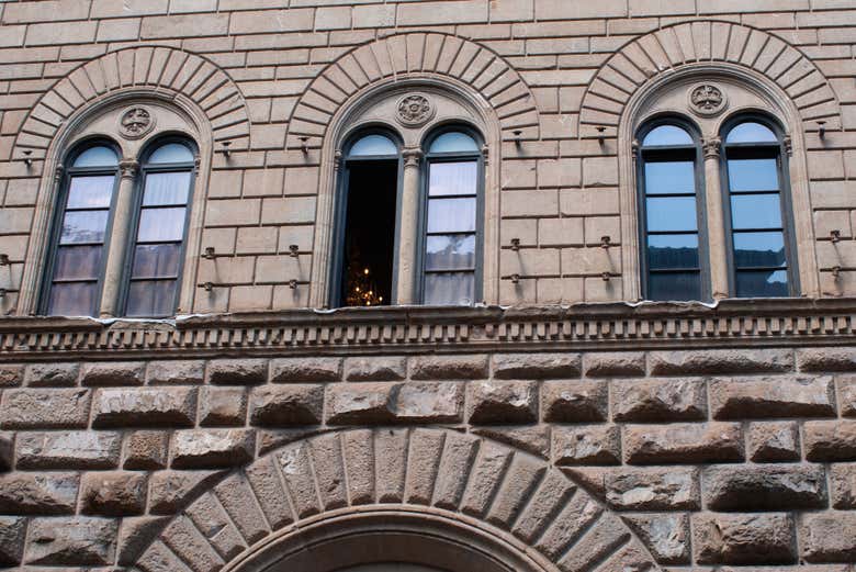 Contemplating the Renaissance palace facade