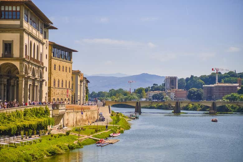 Admire the Arno River
