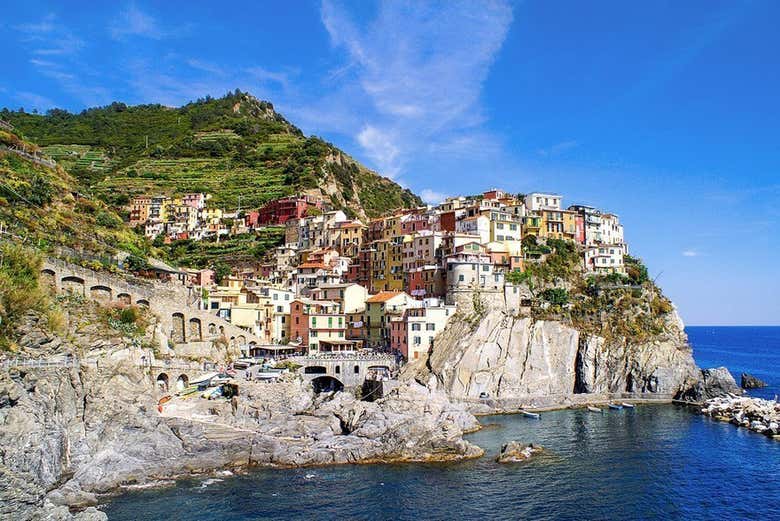 Visitando Manarola en el tour a Cinque Terre desde Florencia